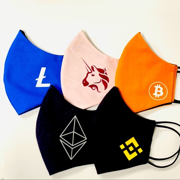 PICK ONE Face Mask New OSFM Crypto bitcoin ether - Picture 1 of 13
